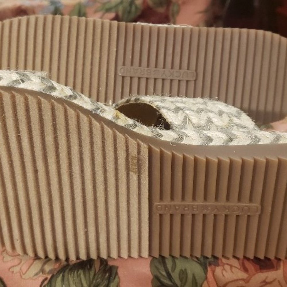 Lucky Brand Two Tone Espadrille Sandals NWT - Picture 3 of 4